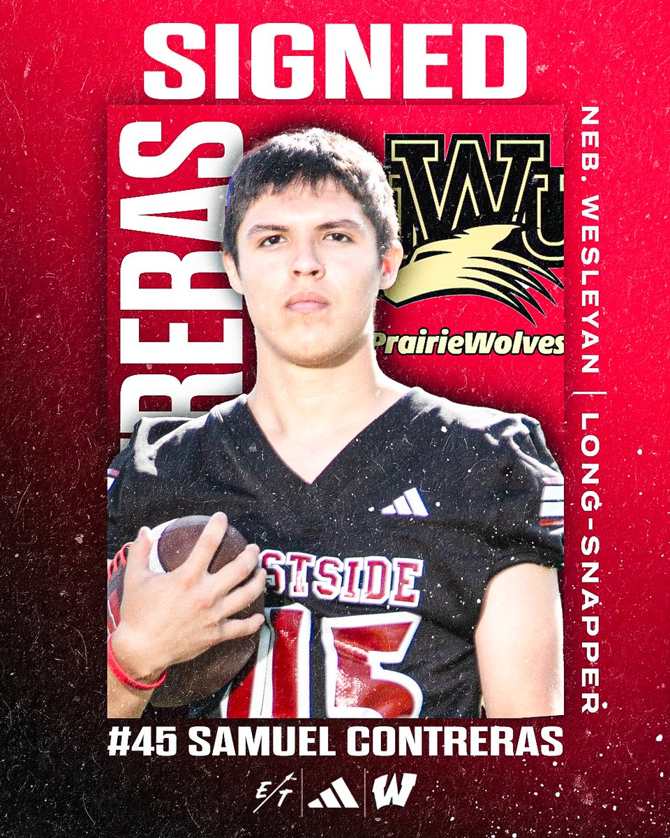 ✍️Westside Football Signing✍️ Samuel Contreras has officially signed to @NWUFootball! #RecruitWestside