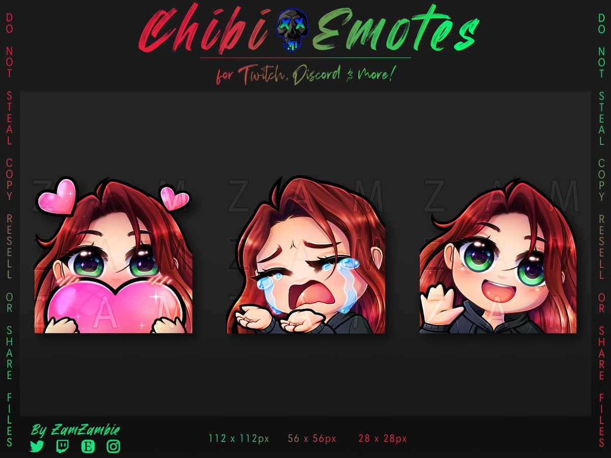 ✨SPRINGSALE 50% OFF ON ALL EMOTES✨
-> etsy.com/shop/zamszhop
3 x emotes with 19 different color combinations are on sale in my shop!
-> Sale ends May 31st! :D 
#emotes #emoteartist #streaming #twitch #discord #youtube