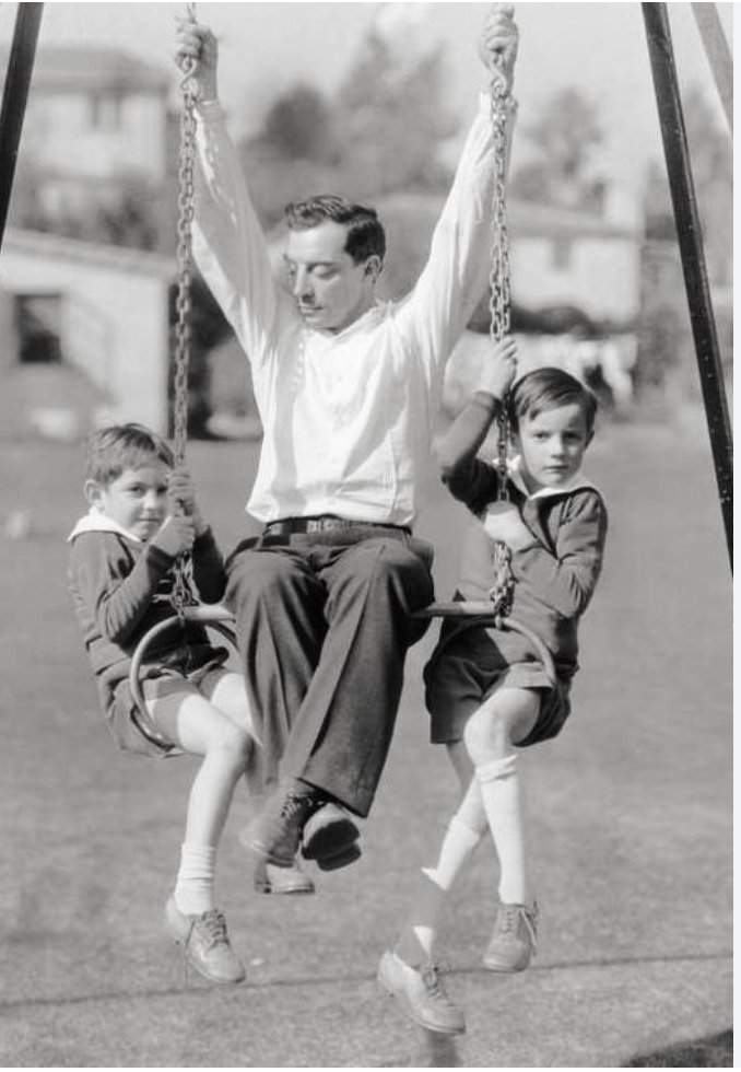 1929 Buster Keaton and his sons