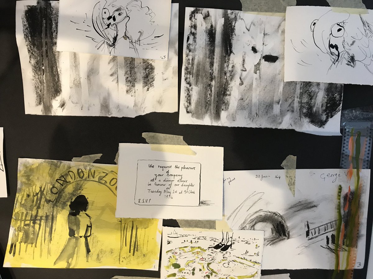 Here are a few photos of Lizzy’s studio space with the tests and final frames for ‘The Debutante’, made in ink, paint, charcoal and paper cut out. Watch the full film on @vimeo #VimeoStaffPick #TheDebutanteFilm @lizzyhobbs with @animateprojects #BFIBacked #NationalLottery