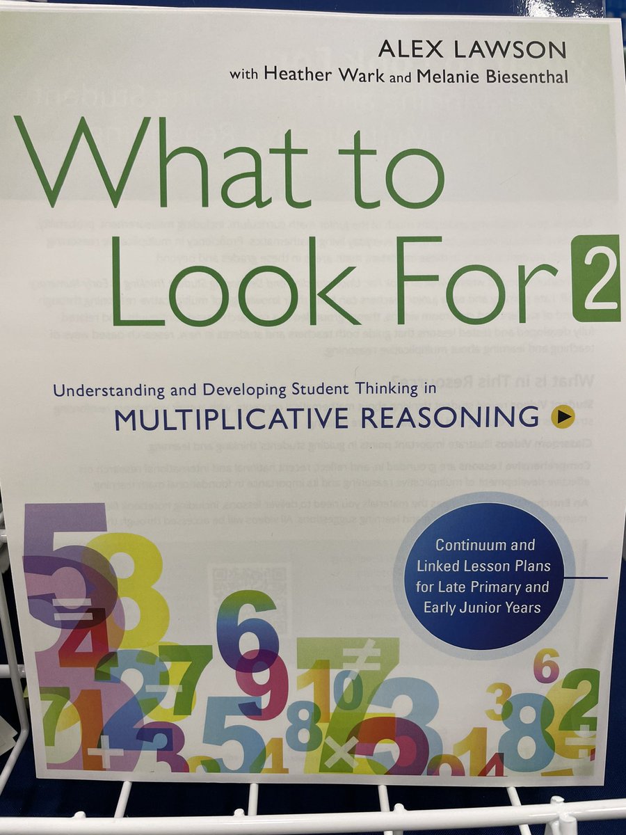 Come by the @PearsonK12 booth at #OAME2024 for a sneak peek of 🇨🇦 What to Look For 2, Multiplicative Reasoning 🤩 @OAMElearns