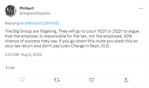 @LoanChargeBurst Not if they were being (mis)sold the idea that it was all the employers liability & that there was a 65% chance they'd have to pay nothing! Were they warned that their liability would double under the 2020 #loancharge terms? It appears not! WTF