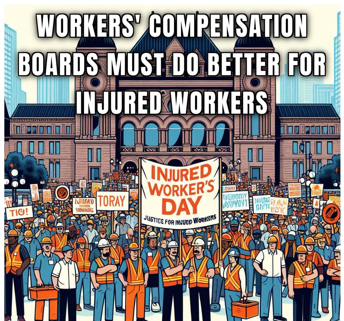🚨 Join us in solidarity for #InjuredWorkersDay! If you are able to make it to #Toronto, come rally with us ! #ldnont at the NW corner of Victoria Park on June 1st, 11am-1pm,  Let's raise our voices together! ✊ #WorkersRights #Solidarity #EnoughIsEnough #Justice4Workers #onlab