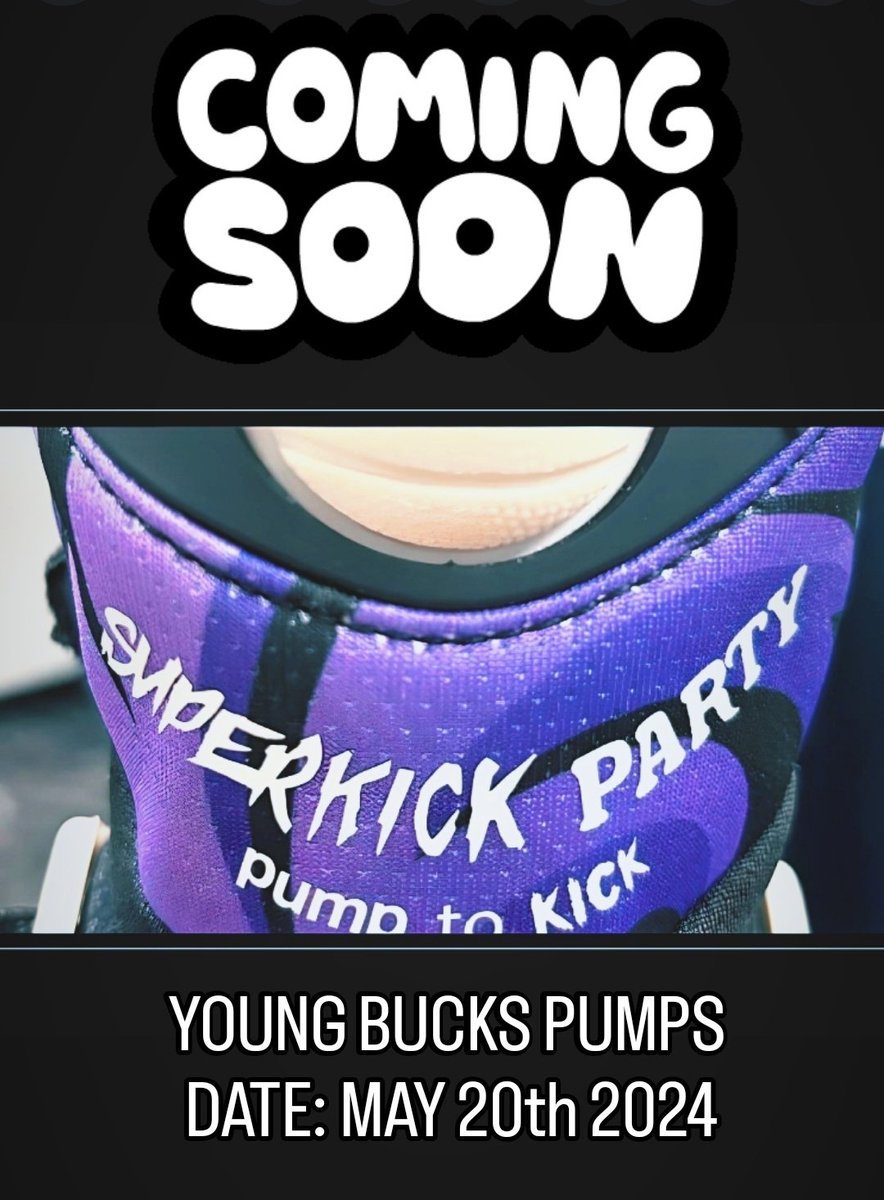 Coming Soon...❤️👟
NEW Young Bucks Pumps!!!

#AEW #AEWDynamite #TheElite #YoungBucks #Sneakers #sneakerhead