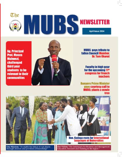 Kindly access MUBS E-Monthly Newsletter for the Month of April 2024 through the link below. drive.google.com/file/d/1lu8XLH… Do not miss Interesting articles like: The Last Lecture, 28th AIMC Announcement, Preparations for the 11th Congress for French teachers and many others.