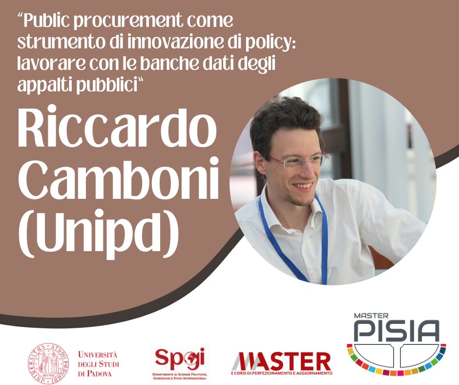 Appalti pubblici come strumento di #Innovazione di #policy. Interessante e stimolante giornata al #masterPISIA con Riccardo Camboni (unipd). 

#unipd #spgi