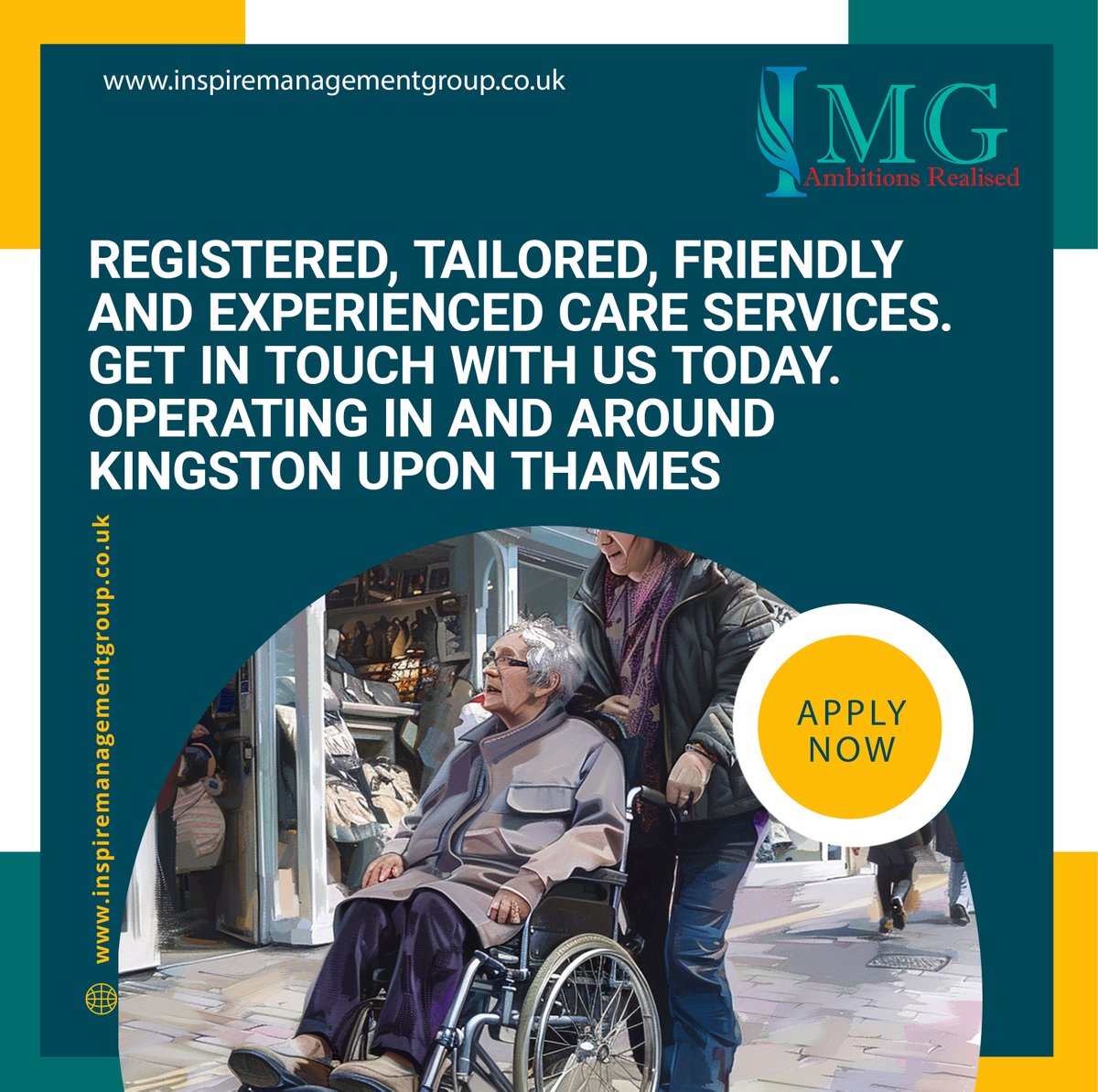 Registered, Tailored and Friendly care services. We adapt our care to suit you and your caring needs. Contact our professional team today if youre looking for the best of care in and around Kingston Upon Thames. inspiremanagementgroup.co.uk #care #carer #careservices #palliativecare