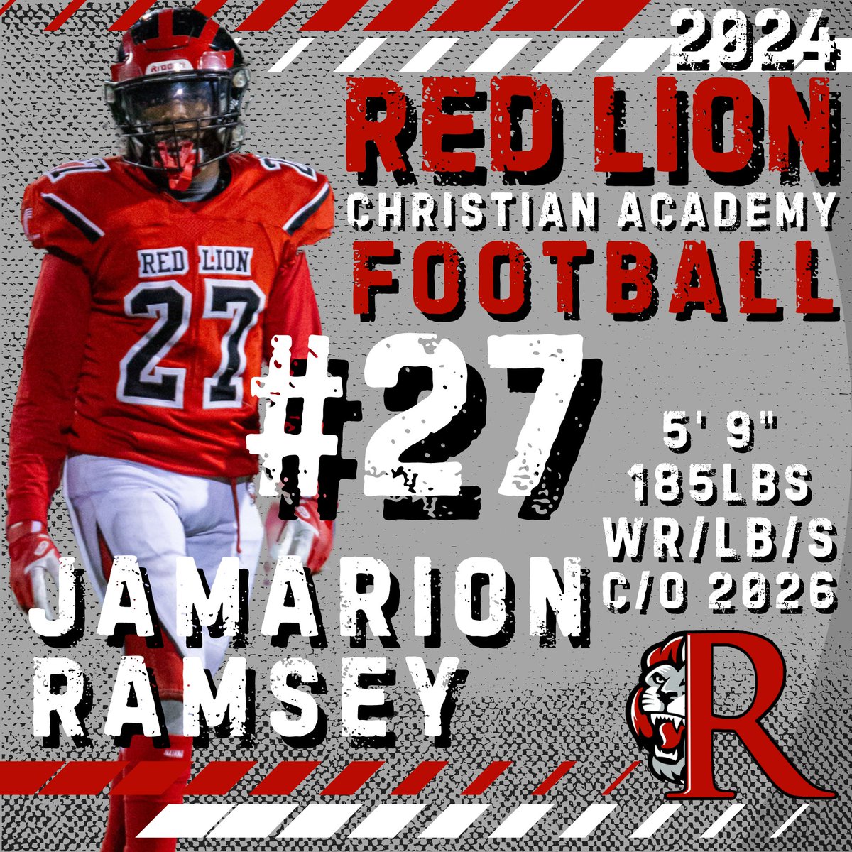 Class of 2026, Jamarion Ramsey. @thatboy_mar302 is a natural athlete who can play anywhere on the field. He finished his sophomore season with 88 tackles, w/ 40 solo. Jamarion is a rising junior who always works hard on the field and in class, receiving high honors last mp.…