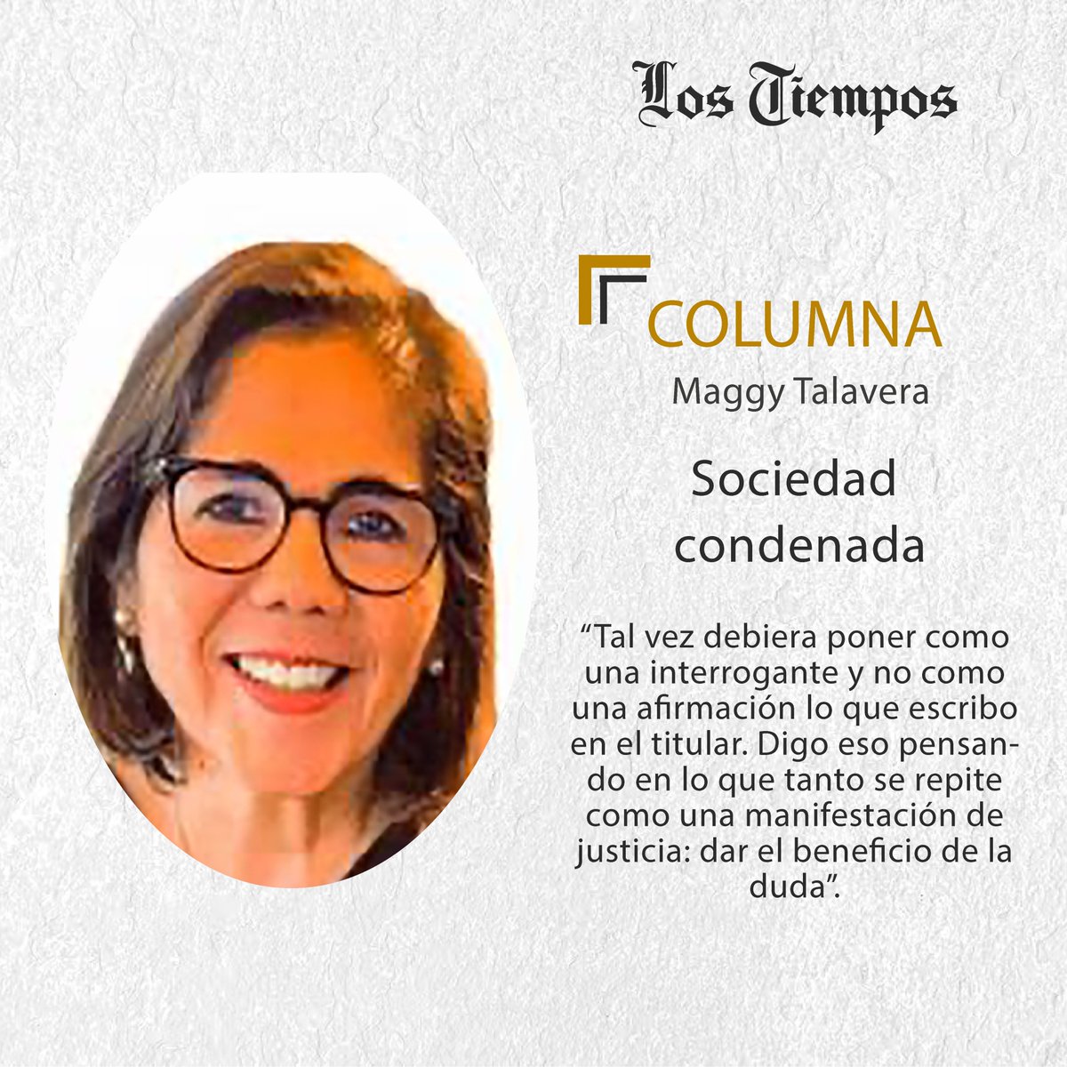 #LTColumna #Puntos de Vista Lea la columna de Maggy Talavera. 👉 tinyurl.com/5d4c6mkd