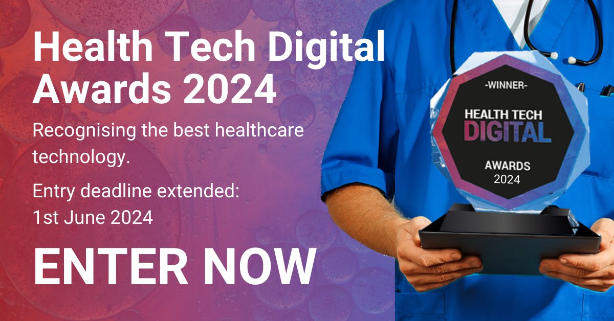 Health Tech Digital Awards 2024 Extended! healthtechdigital.com/health-tech-di… #awards #Digitalhealth #NHS #Healthcare
