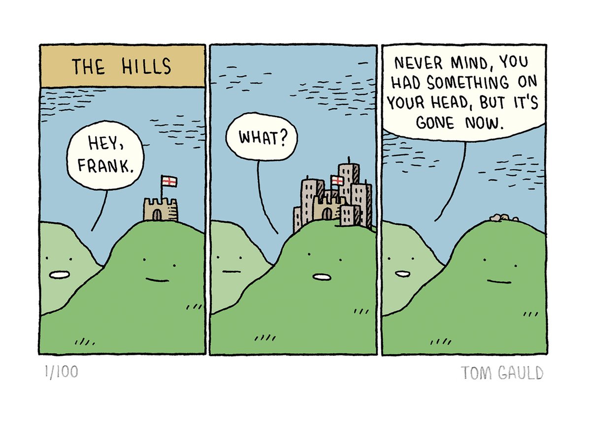 'The Hills', one of the limited-edition prints available in my shop: tomgauld.com/shop
