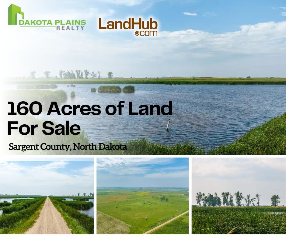 🔔 Calling all hunters and nature lovers! 
This fantastic parcel of high and low land, situated just east of Oakes, ND, offers unparalleled opportunities for duck, goose, and upland game hunting. 

MORE INFO 👉 buff.ly/4dpsBZm 
#huntingland #duckhunting #landforsale #farm