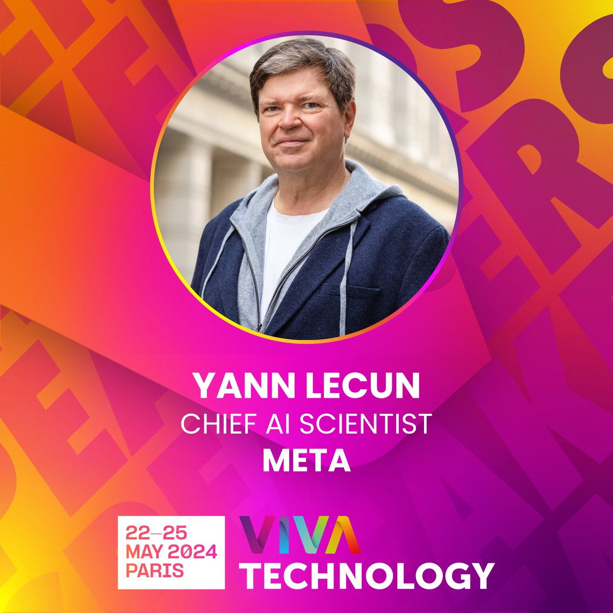 🚀 Proud to announce that @YLeCun, Chief AI Scientist <a href="/Meta/">Meta</a>, will be back at #VivaTech 2024!

As a Turing Award winner &amp; pioneer in AI, he will be leading a session on "Open Science." Groundbreaking insights into the world of AI &amp; deep neural networks are coming to you soon 🔥