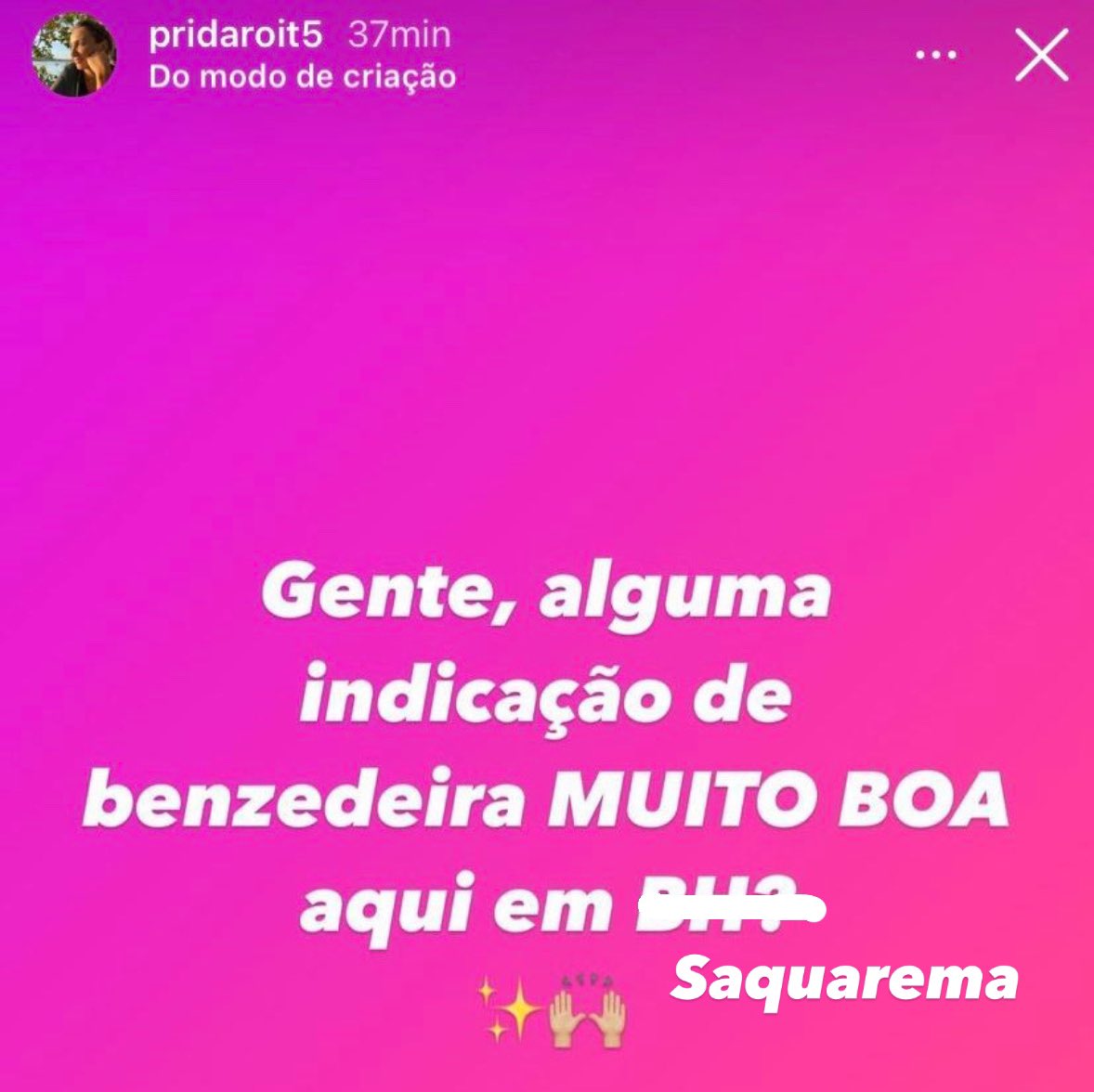 Bora Daroit, ja acha a benzedeira em Saquarema pelo amor de Deus