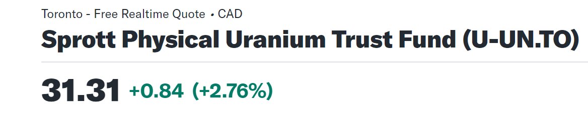 It´s alive!!! #Sput #uranium