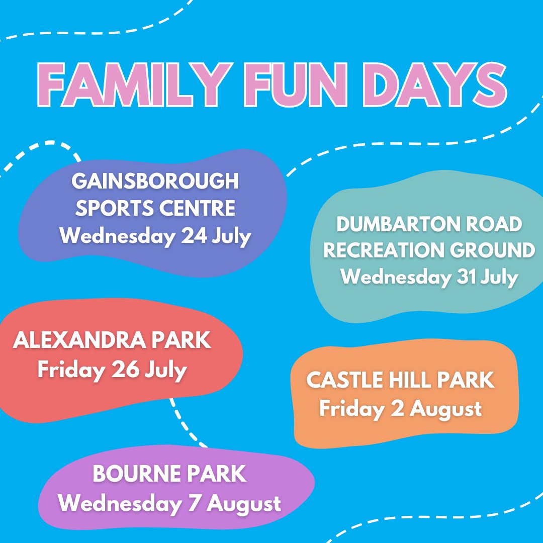 Join us at our Family Fun Days this summer for fun activities across parks in Ipswich! 👨‍👩‍👦 You can expect a selection of sporting, creative and interactive entertainment. Mark the dates in your diary! 📅 24, 26 & 31 July + 2 & 7 August Find out more: ipswichentertains.co.uk/family-fun-day…