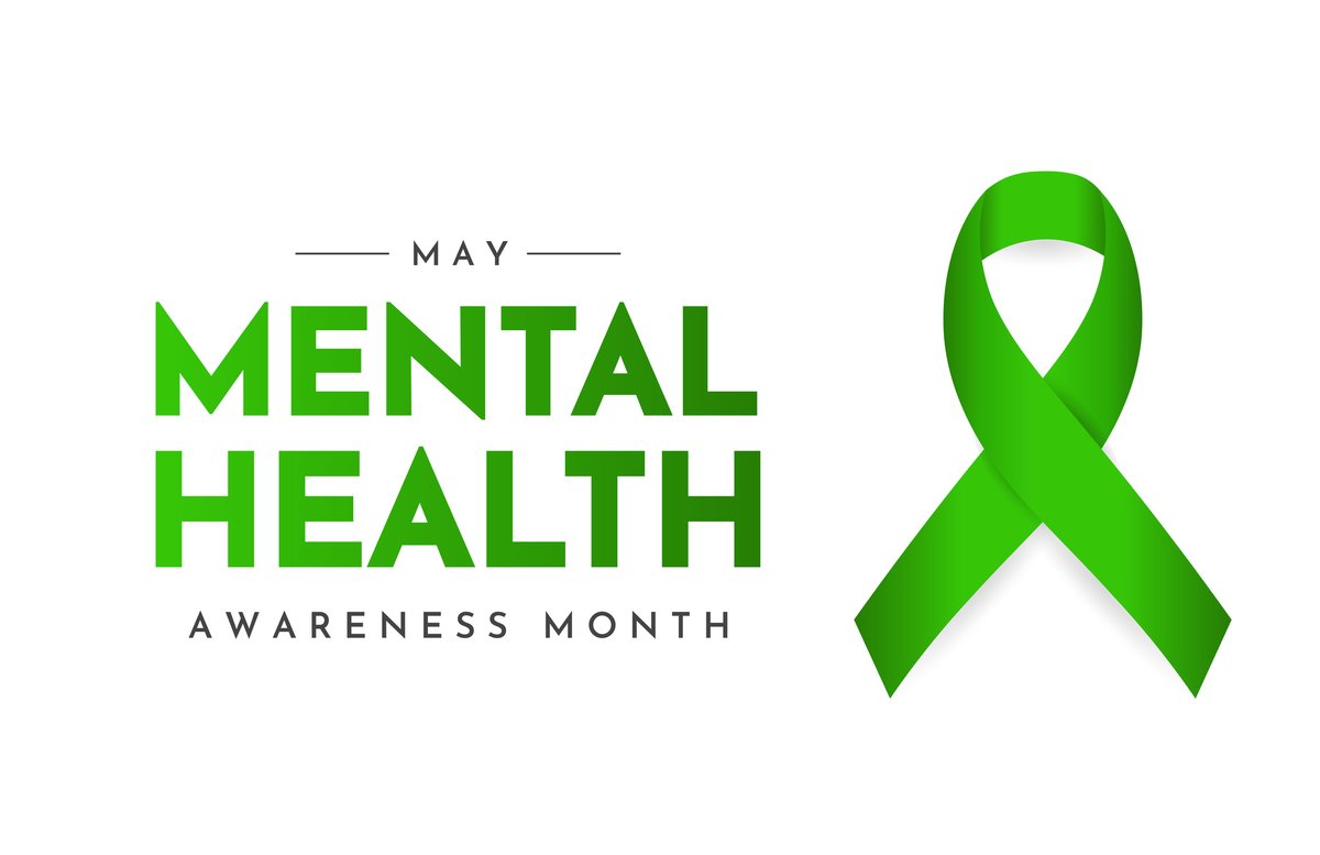 💚 May is Mental Health Awareness Month 💚 This is the month for us to learn more, seek help if needed, offer support, and open our minds to those vulnerable conversations. For help, dial 988 for 24/7 crisis & support. You can also dial 1-800-273-8255, or text HOME to 741741.