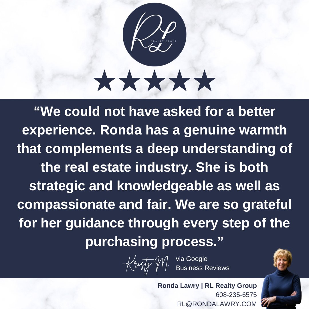 Kristy, Thank you so much for the review of my service to you as a Buyer's Agent! I feel so lucky to have worked with you and Greg on your recent home purchase. It means a lot to me to read such kind words. Thank you! ❣️

#happybuyer #clientreview #feedback #review #thankyou