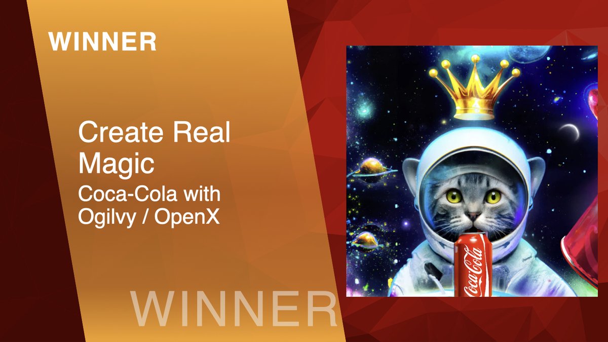 #SABREAwardsNA Winner: GLOBAL CAMPAIGN: Create Real Magic - Coca-Cola with @Ogilvy / OpenX