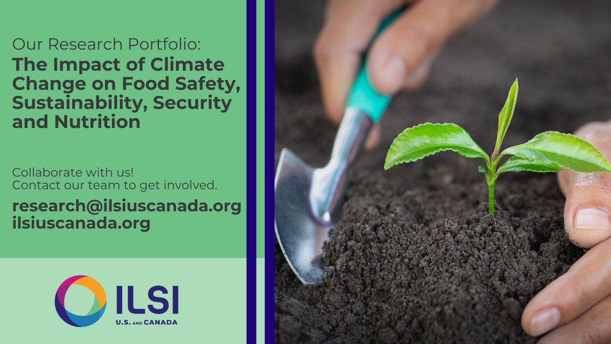 ILSI U.S. and Canada will launch a research portfolio focused on the impact of #ClimateChange on #FoodSafety, #sustainability, security & #nutrition issues. Learn more about this ILSI-led #research & contact our team to get involved! ilsiuscanada.org/science-and-re…