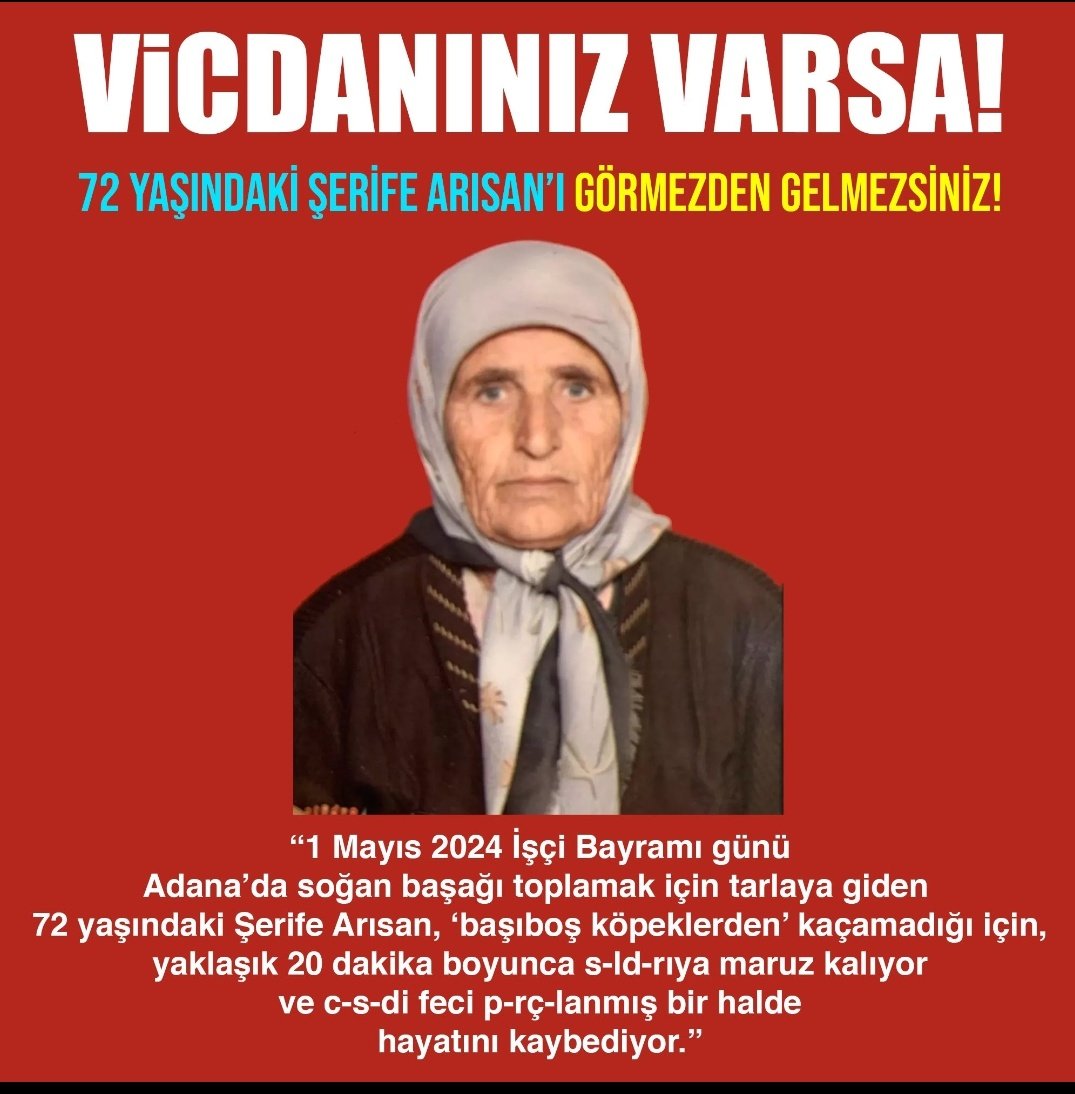 Her gün binlerce vatandaşımız başıboş köpekler tarafından paramparça edilirken neredesin? Bu milletin senin nazarında İT kadar kıymeti yok mu? Bu teyzemiz dün başıboş köpekler tarafından paramparça edildi. Neden sesin çıkmadı?
#Köpekterörü