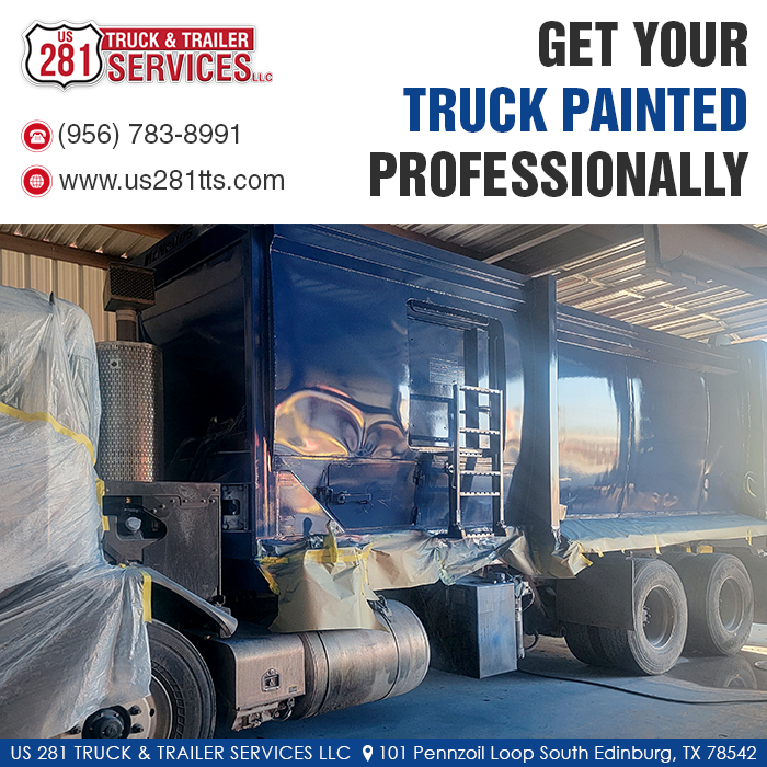 Revamp your truck, trailer, semi-truck, or any commercial vehicle with our top-notch truck painting services in Edinburg, South Texas.

Call us at 956-293-9896
us281trucktrailerservices.com/services/paint…

#us281family #truckpaint #truckpainter #trucks #commercialvehicle #commercialtruck #customtruck