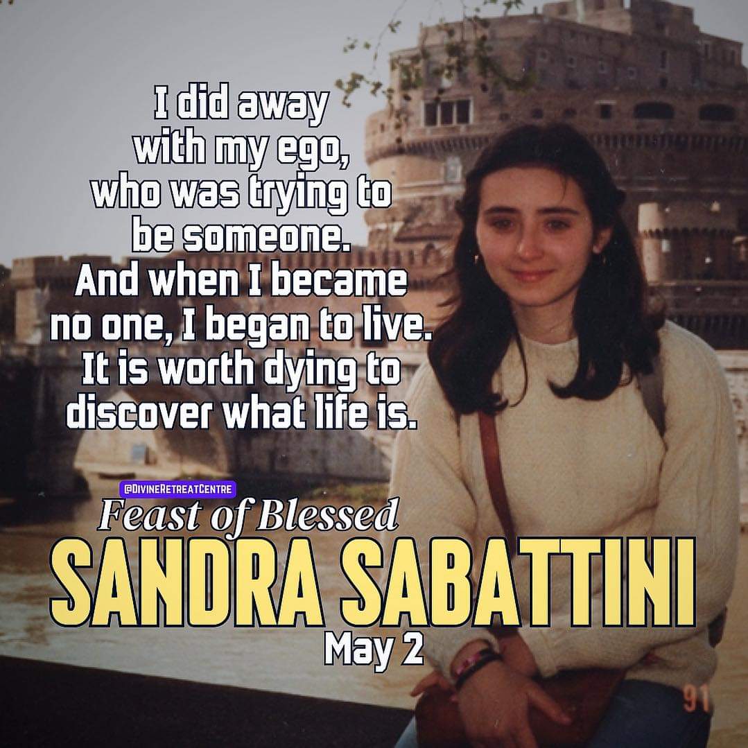 On Blessed Sandra Sabattini’s feast day, we ponder: Can shedding our ego lead us to truly live? Her journey shows us that in surrendering to God, we find the essence of life worth discovering, even in letting go of who we thought we were.

#SaintoftheDay