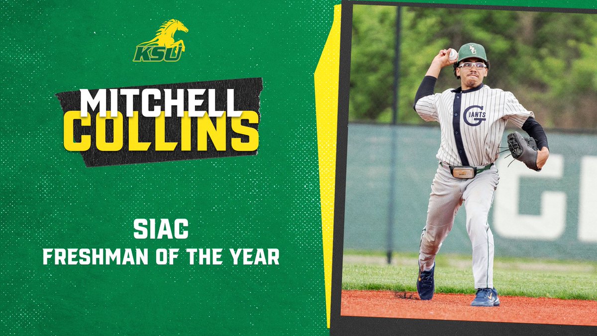 BSB: Congratulations to SIAC Baseball Freshman of the Year Mitchell Collins! #KSUBSB