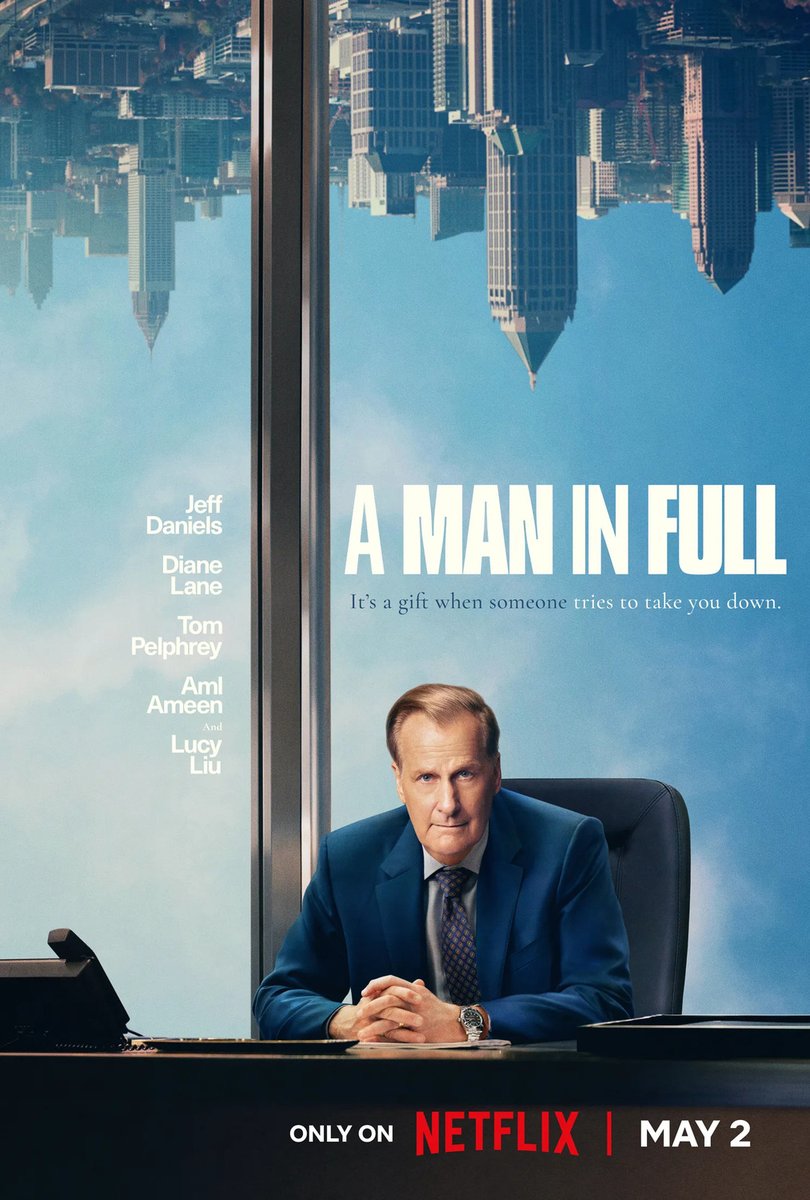 The miniseries A MAN IN FULL starring Jeff Daniels has premiered on Netflix. Trailers, images and poster here: entertainment-factor.blogspot.com/2024/05/a-man-… #tvseries #television #tvshows #series #miniseries #limitedseries #jeffdaniels #tomwolfe #sarahjones #lucyliu #dianelane #tompelphrey #netflix