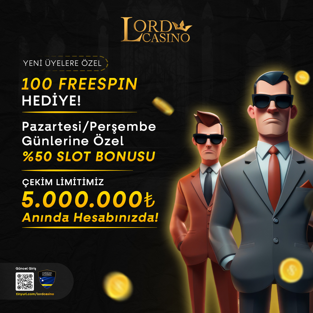 #LordCasino'da Pazartesi - Perşembe Günlerine Özel Yatırımlara %50 Slot Yatırım Bonusu Kazan ! 😉 HAPPY HOURS ÖZEL %50 SLOT 500 FREESPIN HEDİYE EDİYORUZ ! 😎 ✅ Çekim Limitimiz 5.000.000 TL ! ⚡️ Yeni Üyelere Özel 100 FreeSpin ! Güncel Adresimiz 👉 bit.ly/lordtwgiris