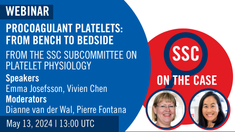 Upcoming event 📅: Our next SSC on the Case episode is on May 13 at 13:00 UTC. Tune in to learn about procoagulant platelets. Register here to join Emma Josefsson and Vivien Chen moderated by @DianvanderwalDr for this insightful event: academy.isth.org/isth/2024/ssc-…