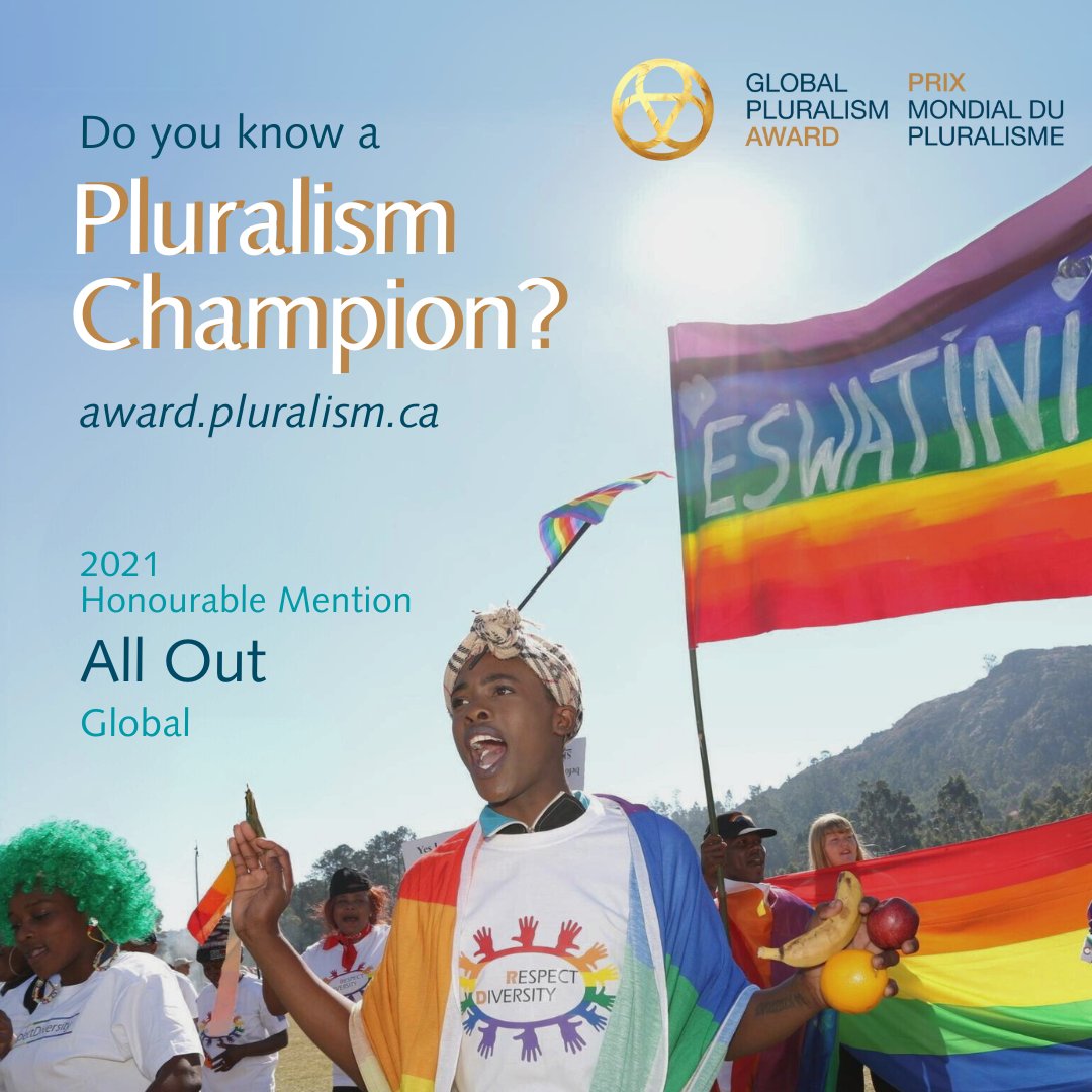 The #GlobalPluralismAward recognizes the pivotal role of #LGBTQ+ advocacy in fostering inclusive societies. 🌈💫
By amplifying the voices of those fighting for equality and acceptance, the Award strives to create a world where different identities can be equal & respected. 
As