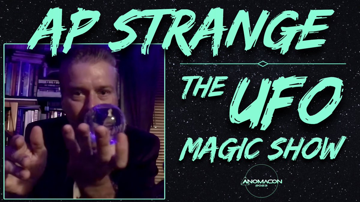 NOW AVAILABLE: @AProdigiosus presents 'The UFO Magic Show' 🛸🪄 youtu.be/Pmu_06Lvx5U?si… - #UFOtwitter #Anomacon