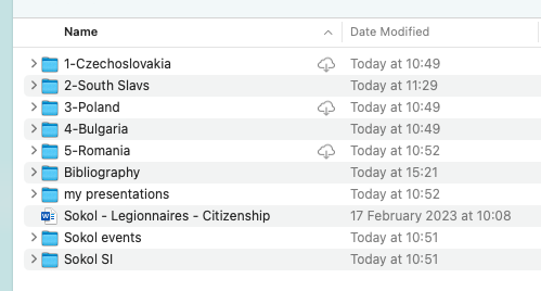 All my Sokol shizz neatly organised 🤓 With that task complete I can leave these files unopened to gather digital dust for the next five years.