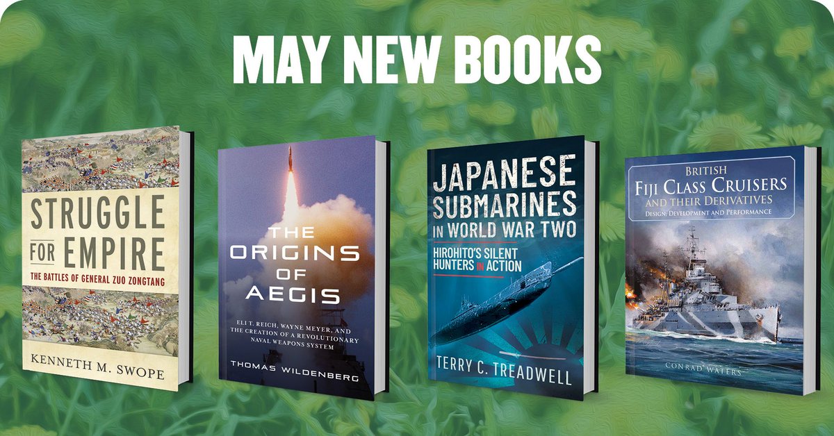 Just dropped...new @USNIBooks books for May! Members receive 40% off new all titles. bit.ly/3UGN8kX