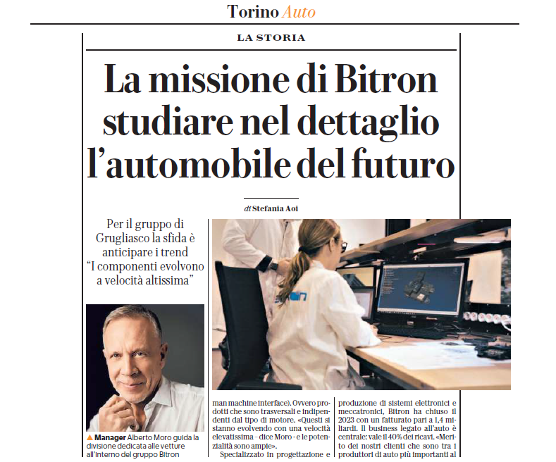 📰Inserto #Auto La Repubblica-Torino - #ANFIA, 04/2024, con la case history di #Bitron Specializzato in progettazione e produzione di sistemi elettronici e meccatronici, per il gruppo di Grugliasco la sfida è anticipare i trend Leggi 📑 bit.ly/3Qv9JP4 #ANFIAsocial