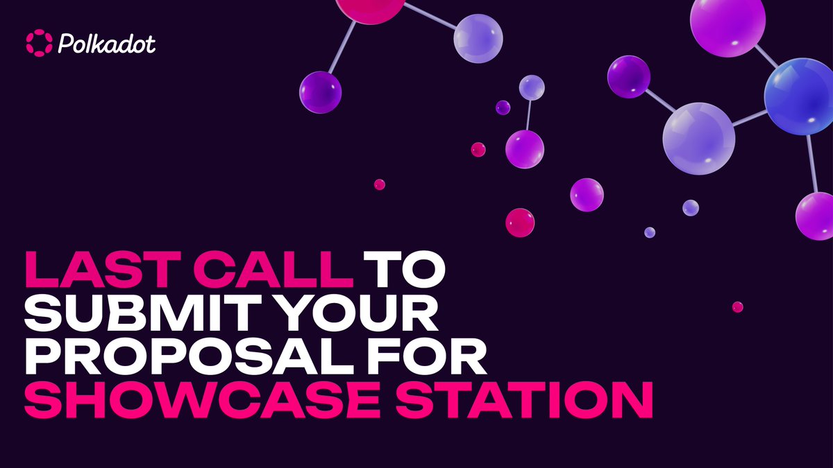 🚨 Final chance to apply for your own showcase station at #PolkadotDecoded 2024 in Brussels! 
🚀 Exhibit your projects/products at #Polkadot Decoded in our Showcase Stations area. Act fast - only a few slots are available! 
Secure your spot now before they're all gone⬇️