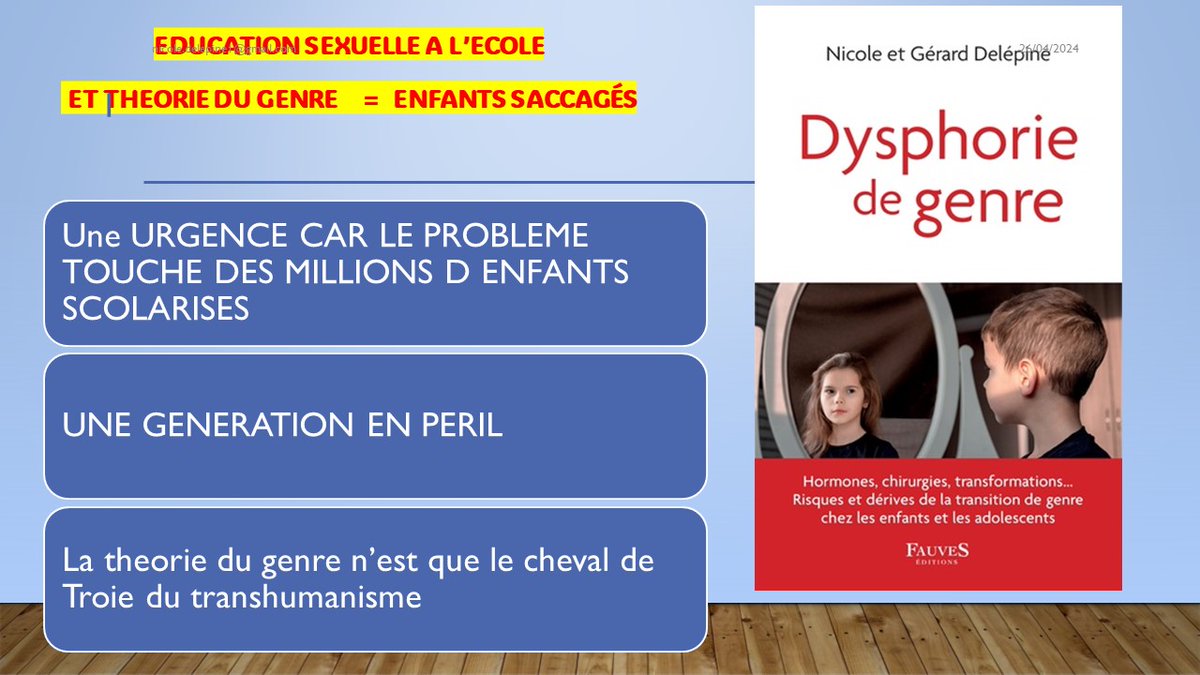 @EugenieBastie c'est le sujet de notre livre #dysphoriedegenre dont le but est d'informer  familles, enseignants et Mr tout le monde afin de protéger les mineurs incapables de prendre des décisions de stérilité à long terme etc. trop de détransitionneurs l'expliquent clairement #Transmania