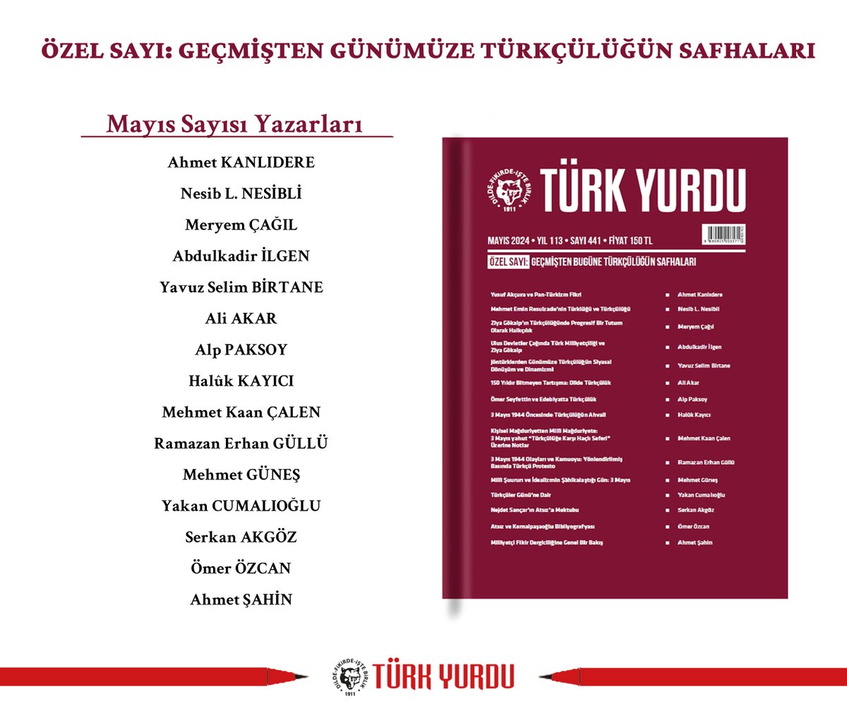 Türk Yurdu Dergisinin Mayıs Sayısı Çıktı! Özel Sayı: Geçmişten Günümüze Türkçülüğün Safhaları