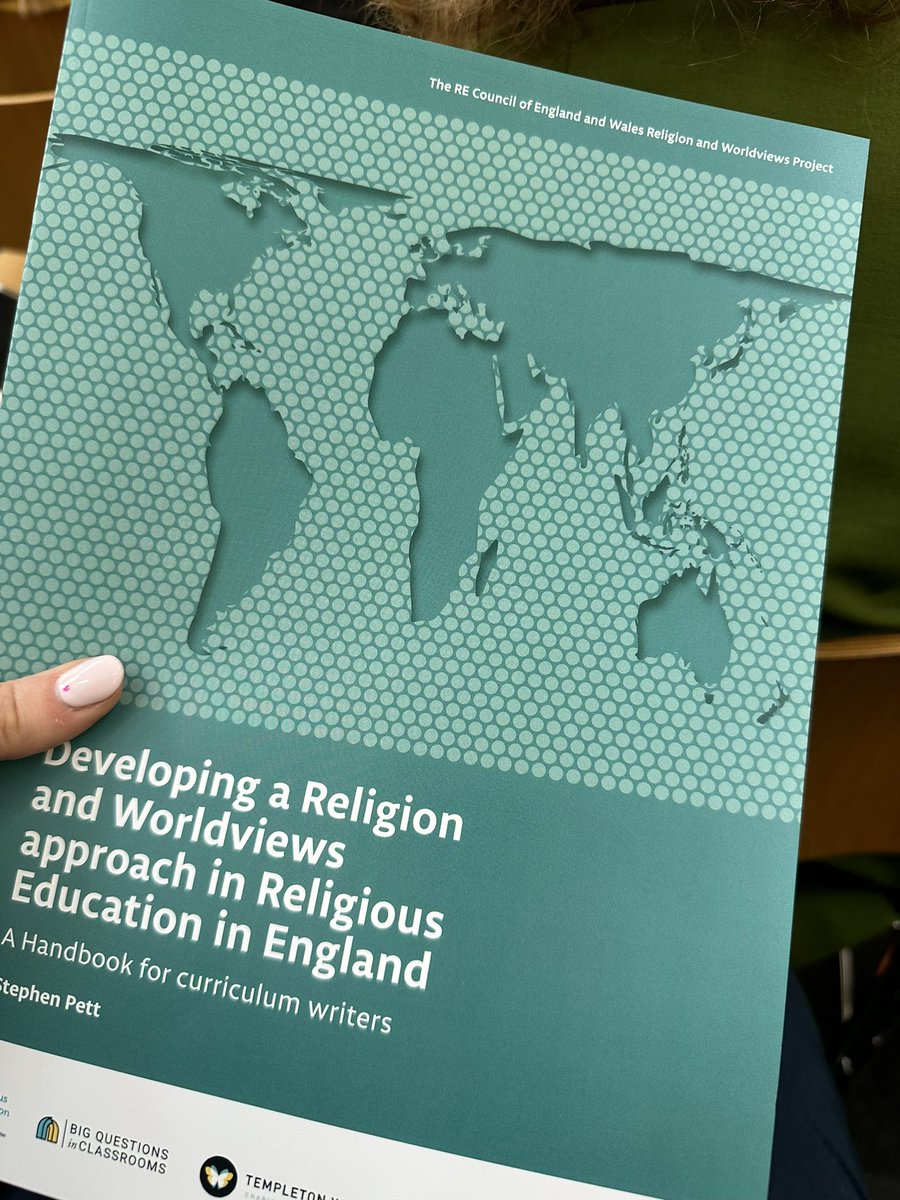 Hugely encouraged to hear such high quality work and thinking that’s gone into supporting teachers and curriculum writers thinking about using a religion and worldviews approach to their RE! Really looking forward to seeing the huge impact that this work will have! @NATREupdate