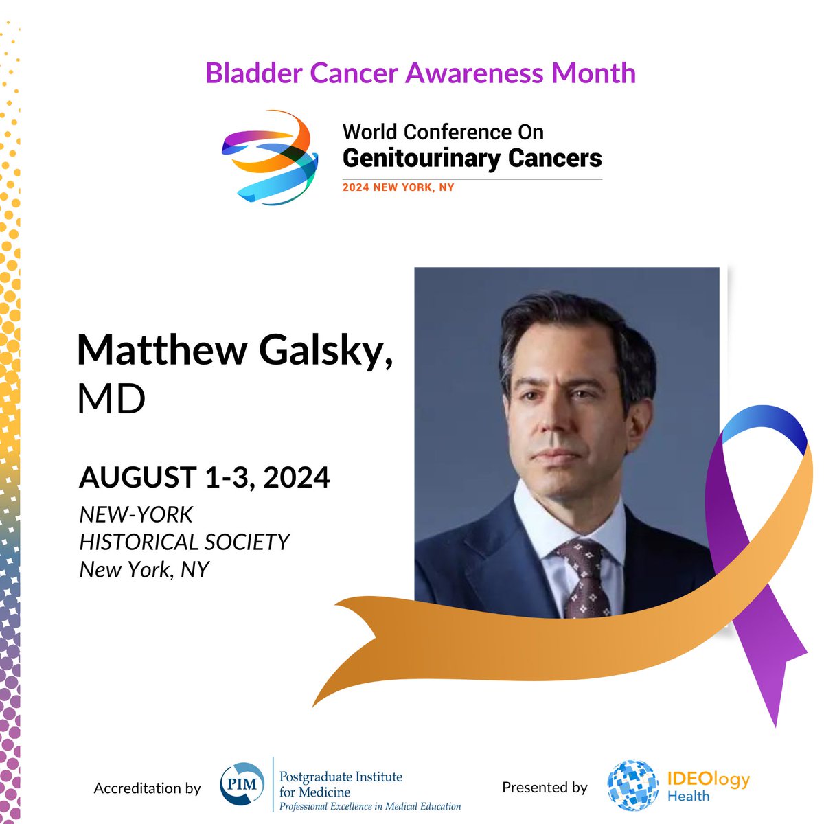 Thrilled to have Dr. @MattGalsky, Director of Genitourinary Medical Oncology and Co-Director of the Center of Excellence for #BladderCancer at The Tisch Cancer Institute, on the #WorldGu24 faculty. Learn more: hubs.la/Q02vSW_f0 @TischCancer #MedEd