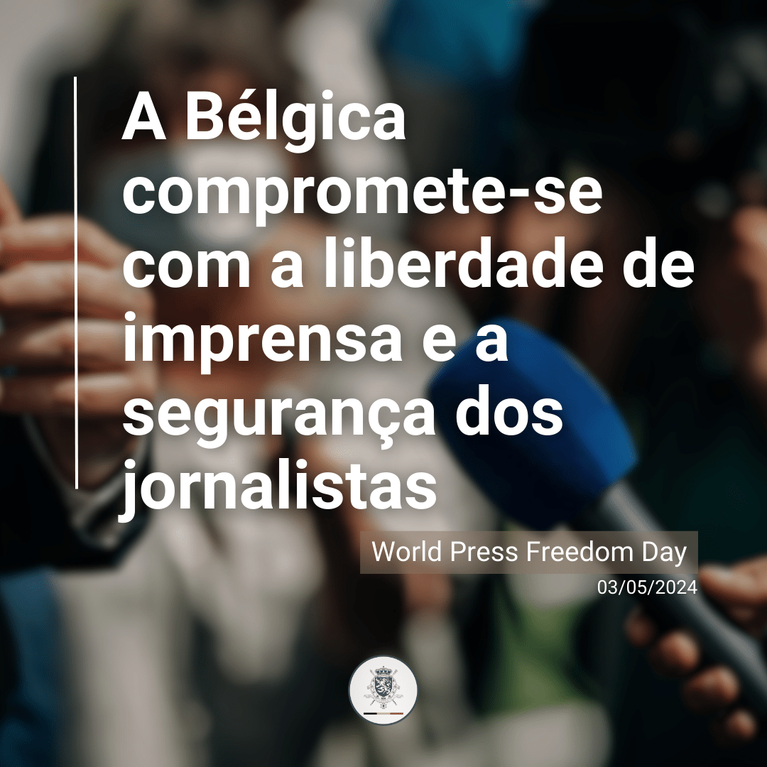 🗞️Sem liberdade de imprensa, não há democracia. Permitir que os jornalistas trabalhem livremente e de forma independente é fundamental para o bom funcionamento de uma democracia aberta. 🇧🇪 Hoje, no #WorldPressFreedomDay, a Bélgica defende os direitos dos jornalistas.