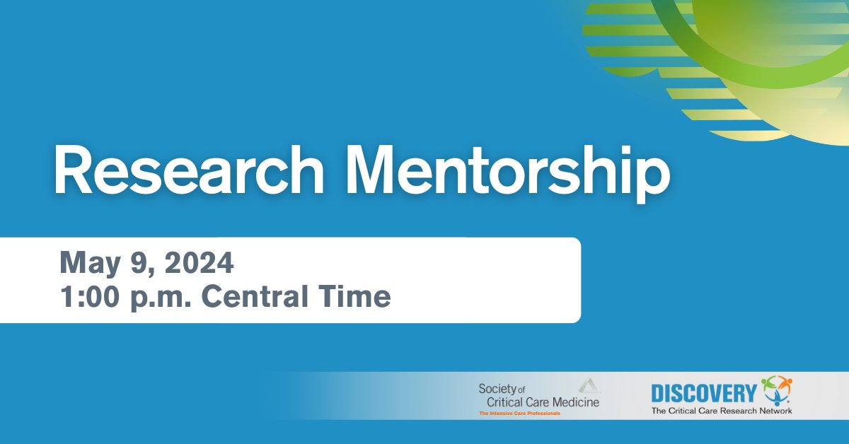 Delve into research mentorship, program development, defining goals, and assessing success in this upcoming #SCCMDiscovery webcast. Reserve your spot today: bit.ly/4b5tAfs #SCCMSoMe