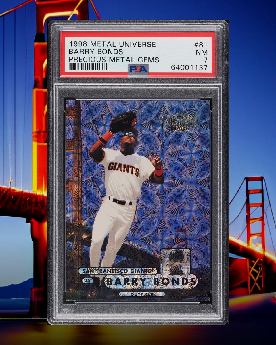 One of the rarest & most visually appealing Barry Bonds cards of the 90s. ⚾️ This card sold in September of last year for $29,000 with PWCC.