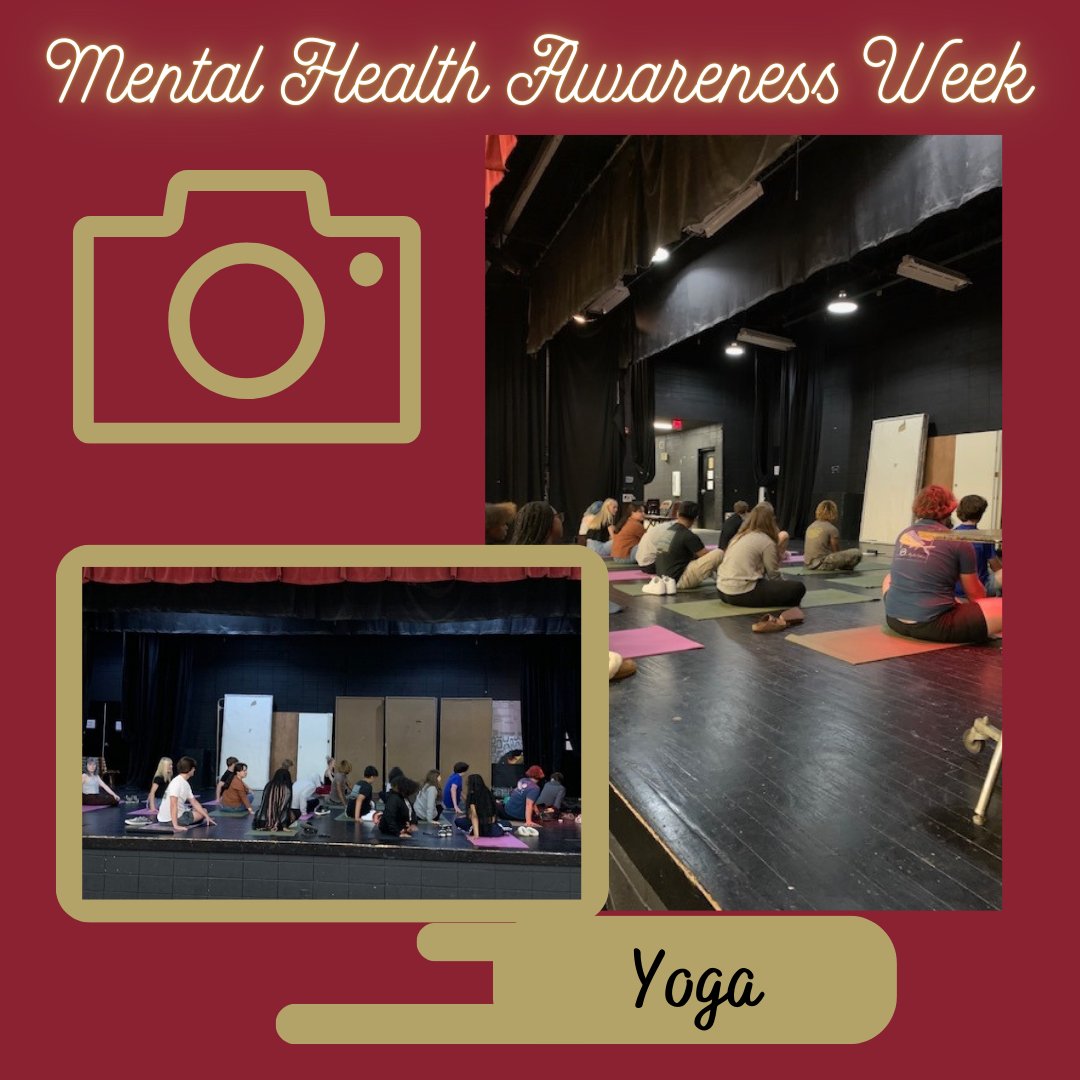 Tuesday was for Yoga!  Students had a relaxing time participating in Yoga in support of Mental Health Awareness Week. #AllMeansAll