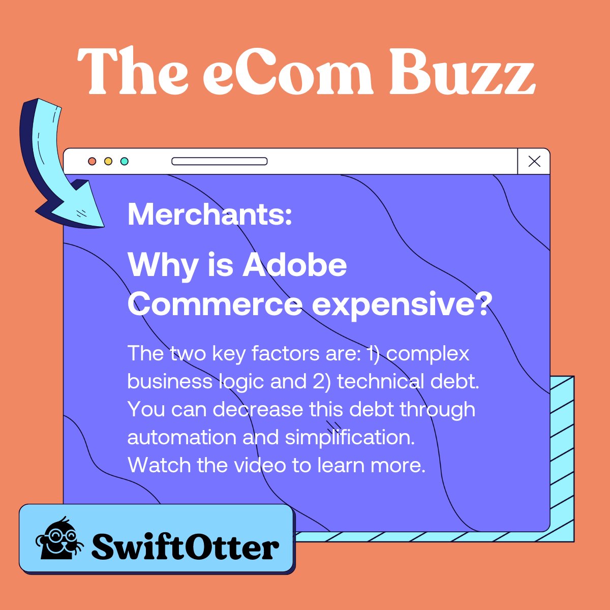 Why is Adobe Commerce expensive?
Want to learn more? Check the comments for Episode 3 of The eCom Buzz.

#swiftotter #adobecommerce #magento #magentodeveloper #adobepartner #bigcommerce #bigcommercedeveloper #bigcommercepartner #excellentecommerceexperiences #theecombuzz