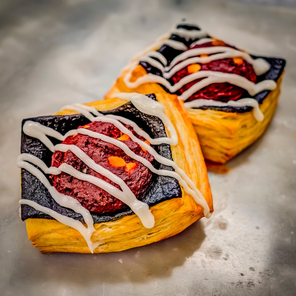Limited edition Red Velvet Crookie here to steal your heart faster than your favorite rom-com! Our twist on the viral treat: imagine your favorite croissant and a red velvet cookie had a baby— as delicious as it sounds. Trust us, they're like a love letter baked to perfection.