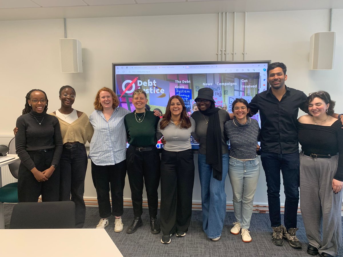 We had an amazing time this week with students at Queen Mary University and the brilliant @randeezi_anthro exploring how we can use our power to collectively work towards #DebtJustice and wider #SocialJustice around the world ✊✊✊