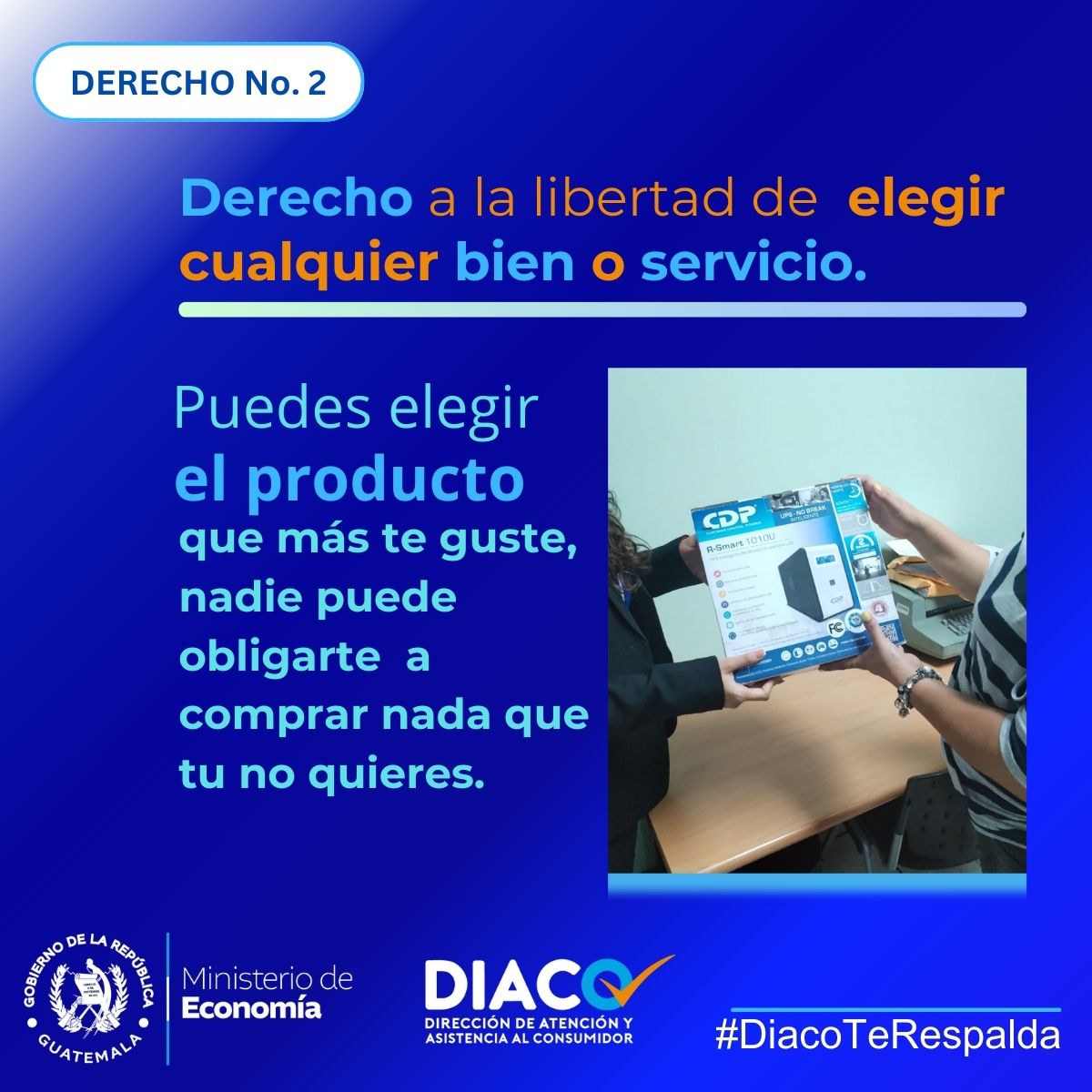 #DerechosDelConsumidor| Consumo, calidad y competencia, ejes para la protección integral de los consumidores y usuarios.
#DiacoTeRespalda