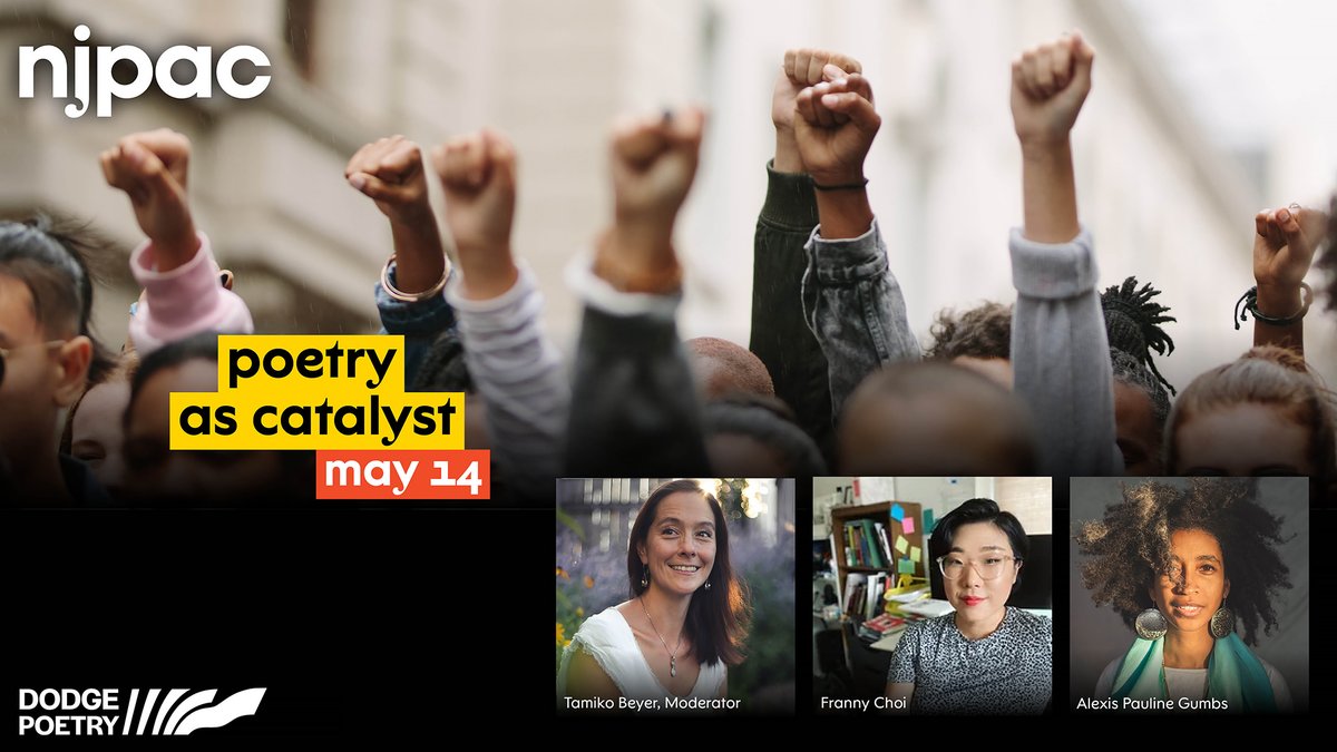 On 5/14, join us virtually for Poetry as a Catalyst. In this conversation, poet-activists @tamikobeyer, @fannychoir and @alexispauline will discuss how to engage with poetry to catalyze social change, justice and liberation. Register today at: bit.ly/dodgecatalyst